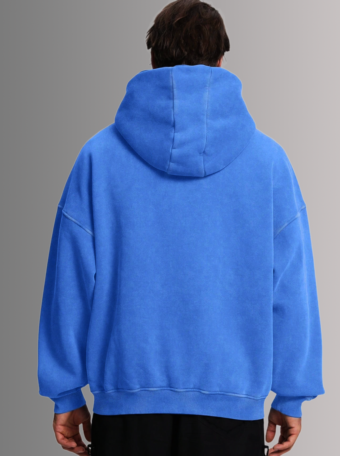 [PURE BLUE] - ACID WASH ZIP UP.