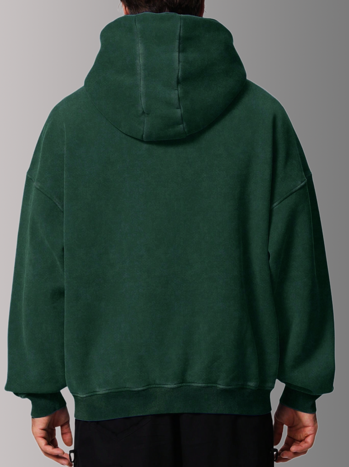 [FOREST GREEN] - ACID WASH ZIP UP.